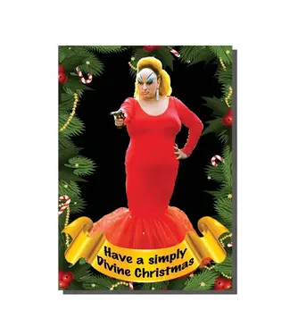 Bite Your Granny Have A Simply Divine Christmas Card