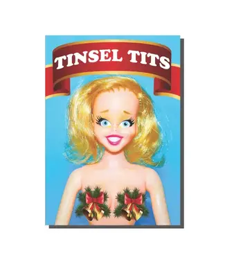 Bite Your Granny Tinsel Tits Christmas Card Bite Your Granny Tinsel Tits Christmas Card