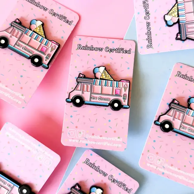 Serve Up Pride: Transgender Ice Cream Truck Pin