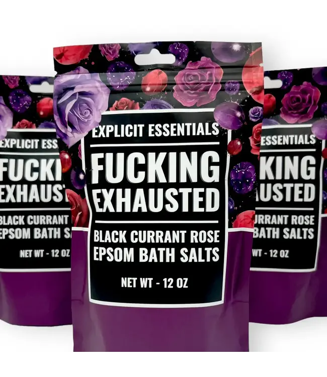 Soak Your Stress Away: Fucking Exhausted Bath Salts!
