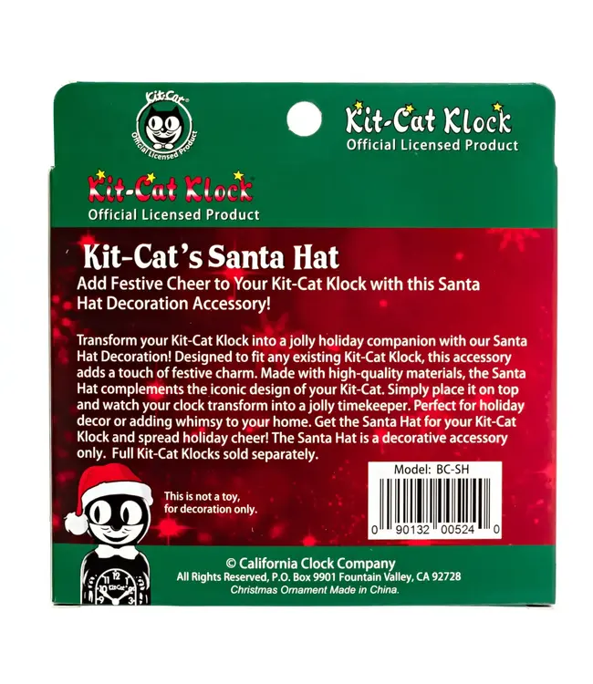 Santa-Approved Hat for Your Kit-Cat Klock!
