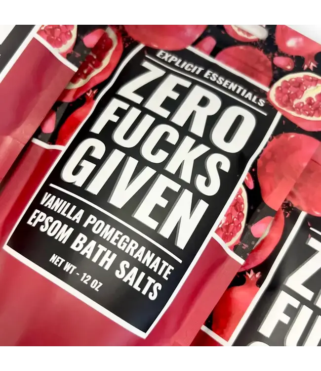 Soak It All Away with Zero Fucks Given Bath Salts!