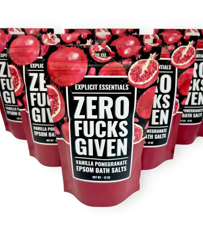Soak It All Away with Zero Fucks Given Bath Salts!