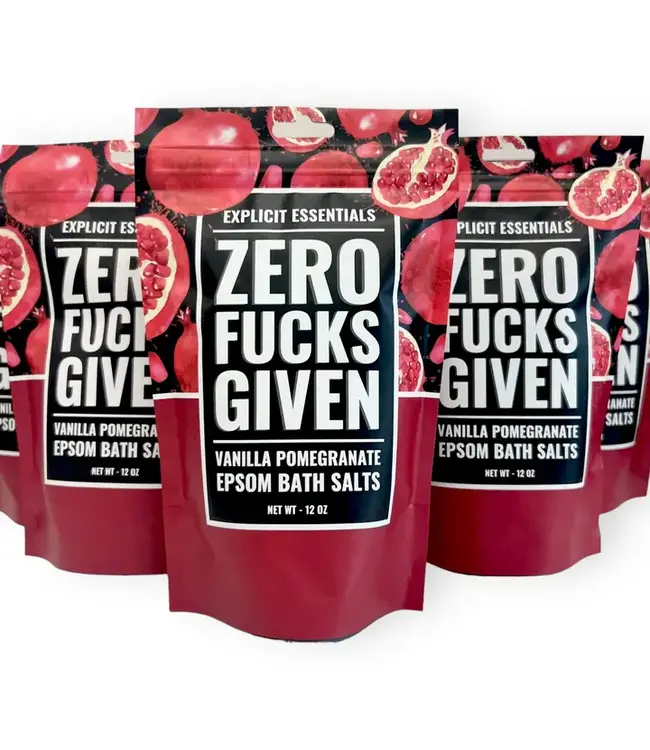 Soak It All Away with Zero Fucks Given Bath Salts!