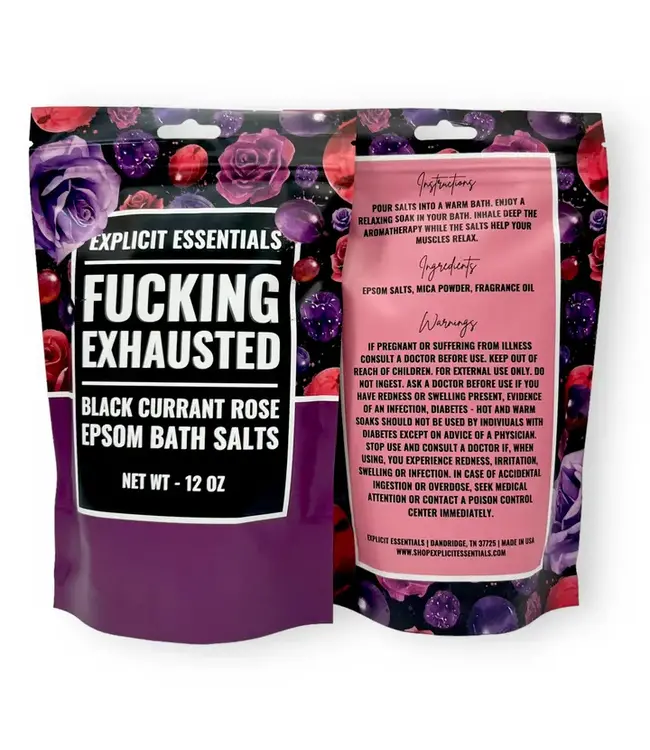 Soak Your Stress Away: Fucking Exhausted Bath Salts!