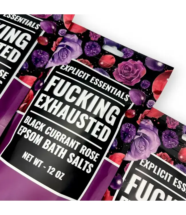 Soak Your Stress Away: Fucking Exhausted Bath Salts!