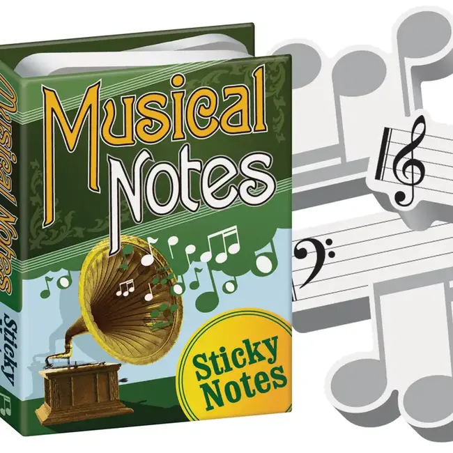 Note Your Way to Harmony: Musical Notes Sticky Notes