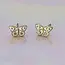 Butterfly Stud Earrings - Gold Plated