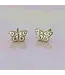 Butterfly Stud Earrings - Gold Plated