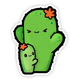 LuxCups Creative Cactus Hugs Sticker