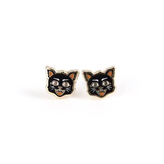 LuxCups Creative Black Cat Earrings