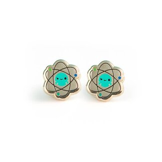 LuxCups Creative Excited Atom Earrings