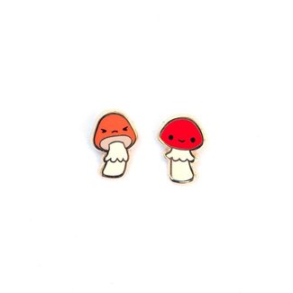 LuxCups Creative Mushroom Friend Earrings
