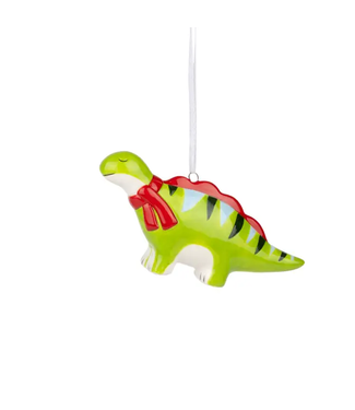 Silver Tree Home & Holiday Ceramic Dinosaur Ornament - Light Green