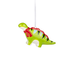 Dino-mite Holiday Cheer: Light Green Ornament!