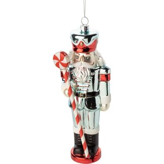 Silver Tree Home & Holiday Glass Large Nutcracker Ornament