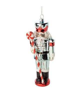 Silver Tree Home & Holiday Glass Large Nutcracker Ornament