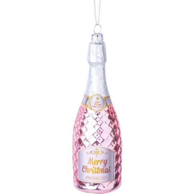 Pop the Cork: Pink Prosecco Ornament!