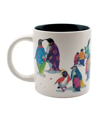 Unemployed Philosophers Guild Penguin Party Heat-Changing Coffee Mug
