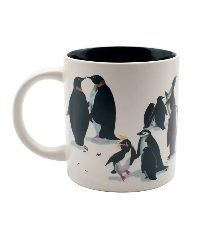 Penguin Party Heat-Changing Coffee Mug
