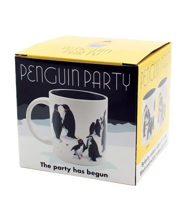 Penguin Party Heat-Changing Coffee Mug