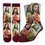 Step Into Faith: Bold Red Jesus Socks for Men!