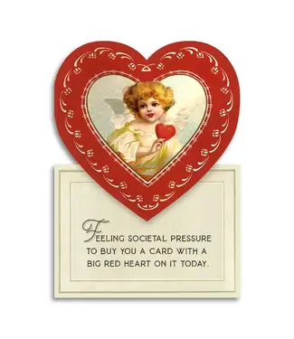 Bad Betty Greeting Co. Valentine's Card with Big Heart Message