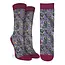 "Snazzy Raccoons: Purple Socks for the Hungry at Heart!"
