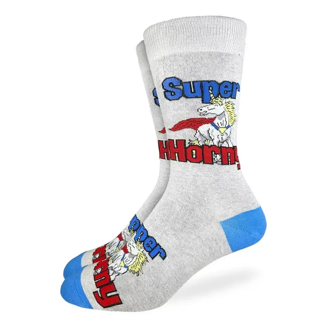 "Get Your Feet in the Game: Men's Super Horny Socks!"