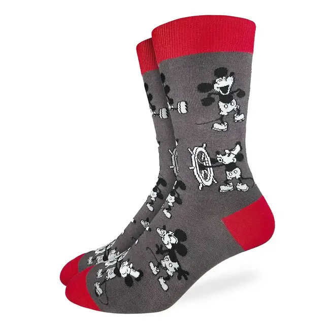 Step Back in Time: Men's Steamboat Willie Socks!