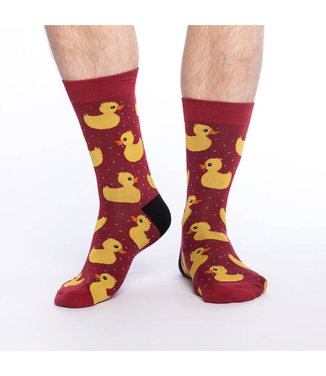 Quack-tastic Comfort: Big & Tall Duck Socks!
