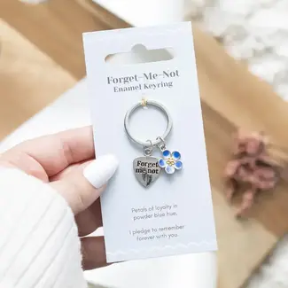 Something Different Forget-Me-Not Flower Keyring