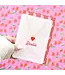 Something Different Bestie Enamel Heart Necklace Greeting Card