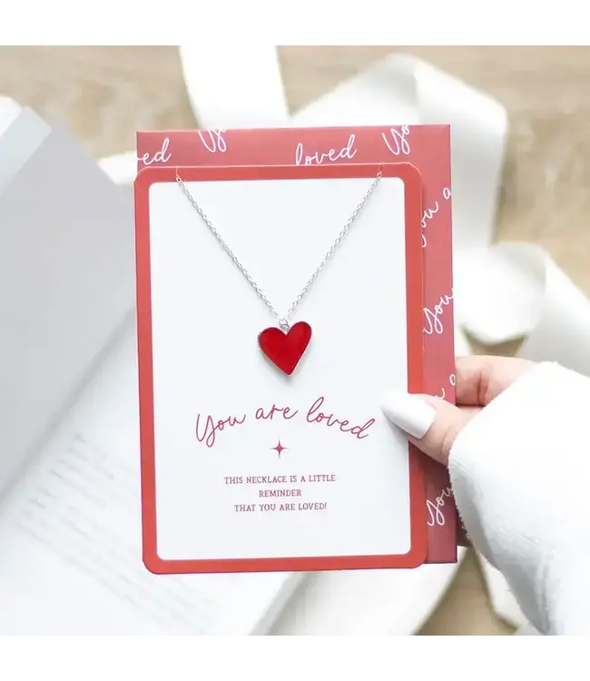 "You Are Loved: Heartfelt Pendant Perfection!"