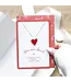 Something Different You Are Loved Heart Pendant Necklace Greeting Card