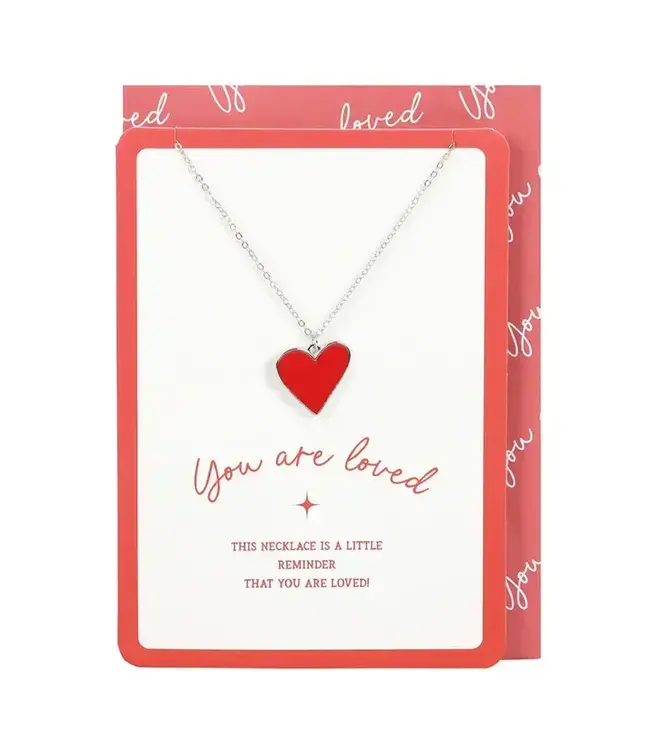 "You Are Loved: Heartfelt Pendant Perfection!"