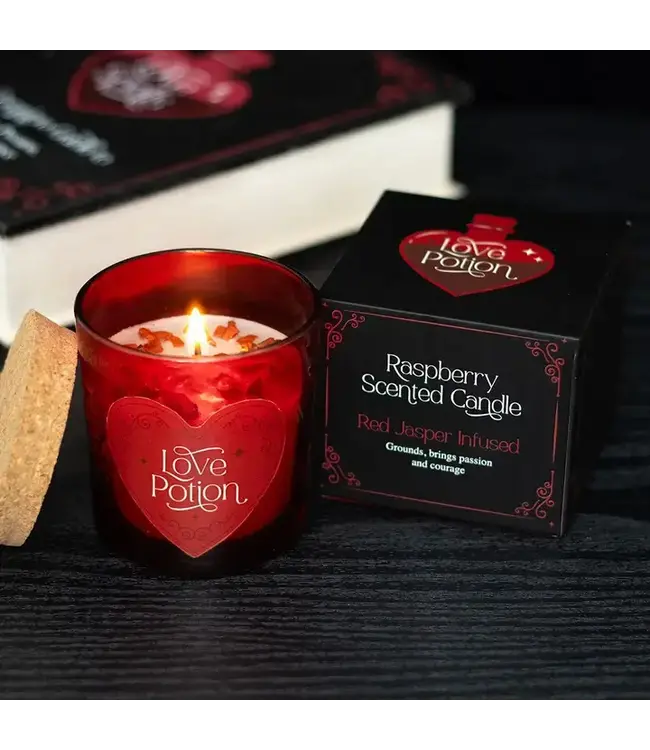 "Light the Love: Raspberry Potion Candle"