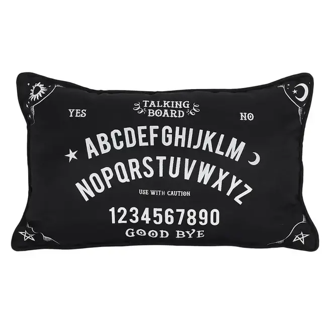 Gothic Charm: Ouija Board Cushion Magic!
