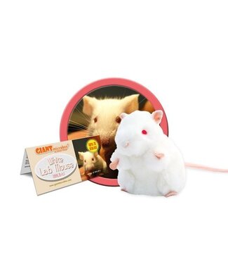 Giant Microbes White Lab Mouse Plush