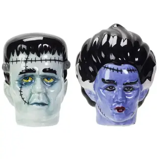 Pacific Giftware Mr. & Mrs. Frankenstein Salt & Pepper Shakers