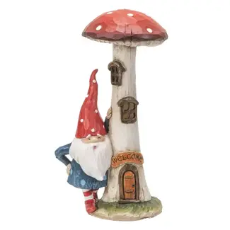 Pacific Giftware Gnome with Led Mushroom House