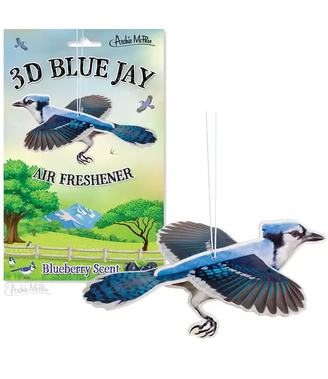 3D Blue Jay Air Freshener