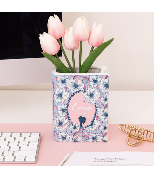 Emma Book Vase: Where Literature Meets Bloom!