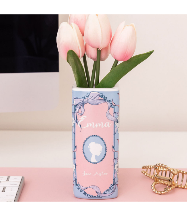 Emma Book Vase: Where Literature Meets Bloom!