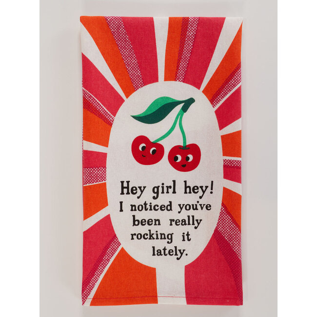Rock Your Kitchen with the 'Hey Girl Hey!' Dish Towel!