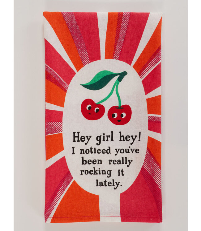 Rock Your Kitchen with the 'Hey Girl Hey!' Dish Towel!