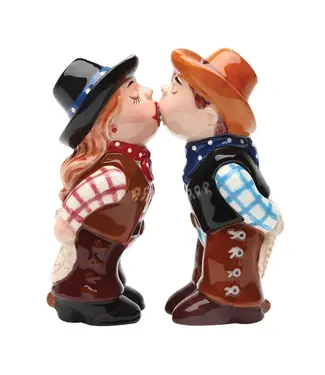 Pacific Giftware Cowboy and Cowgirl Salt and Pepper Shaker Set