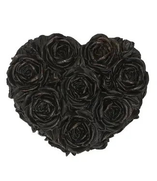 Pacific Giftware Black Roses Heart Box Jewelry Organizer