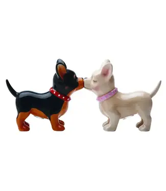 Pacific Giftware Pucker Up Pups Salt and Pepper Shaker Set