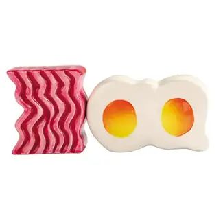 Pacific Giftware Bacon and Eggs Salt and Pepper Shaker Set